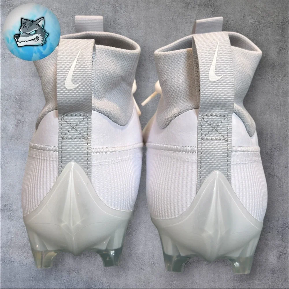 Nike Vapor Edge Pro 360 2 Football White Metallic Silver Men's Sz 16 DA5456-100